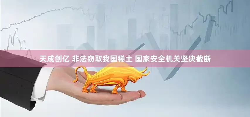 天成创亿 非法窃取我国稀土 国家安全机关坚决截断